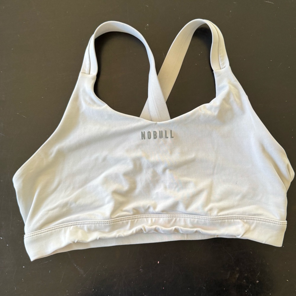 NOBULL white Pace sports bra XL
